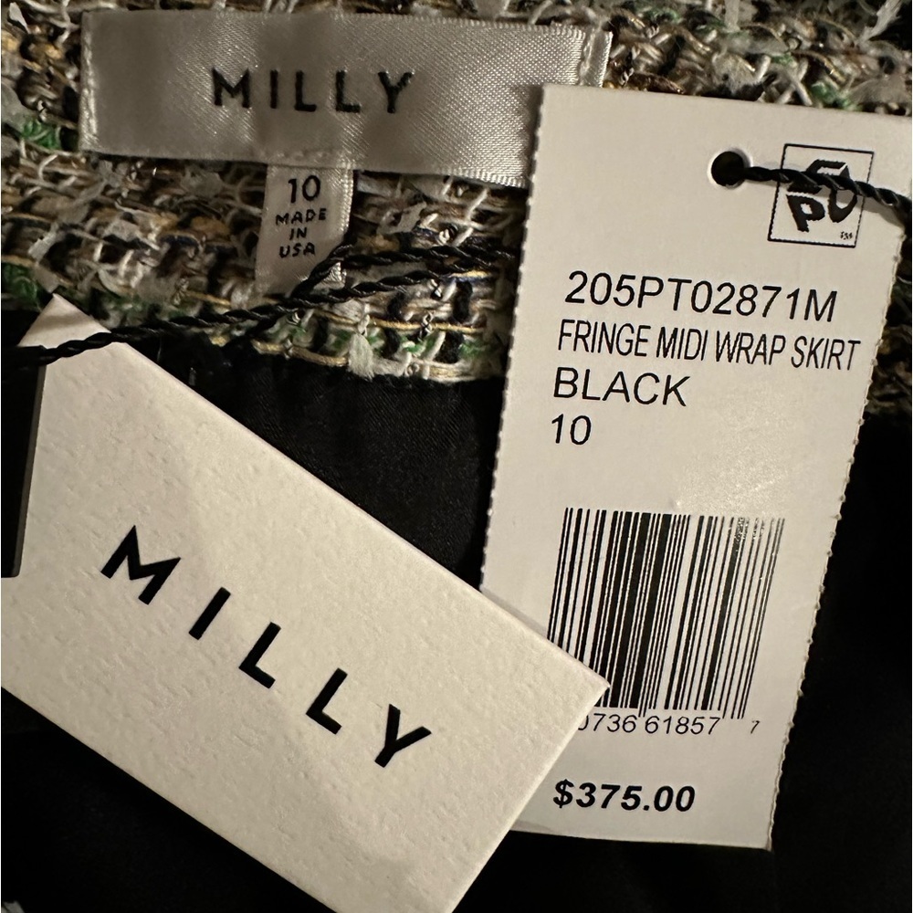 Milly fringe midi wrap skirt set size 10 - Picture 15 of 17
